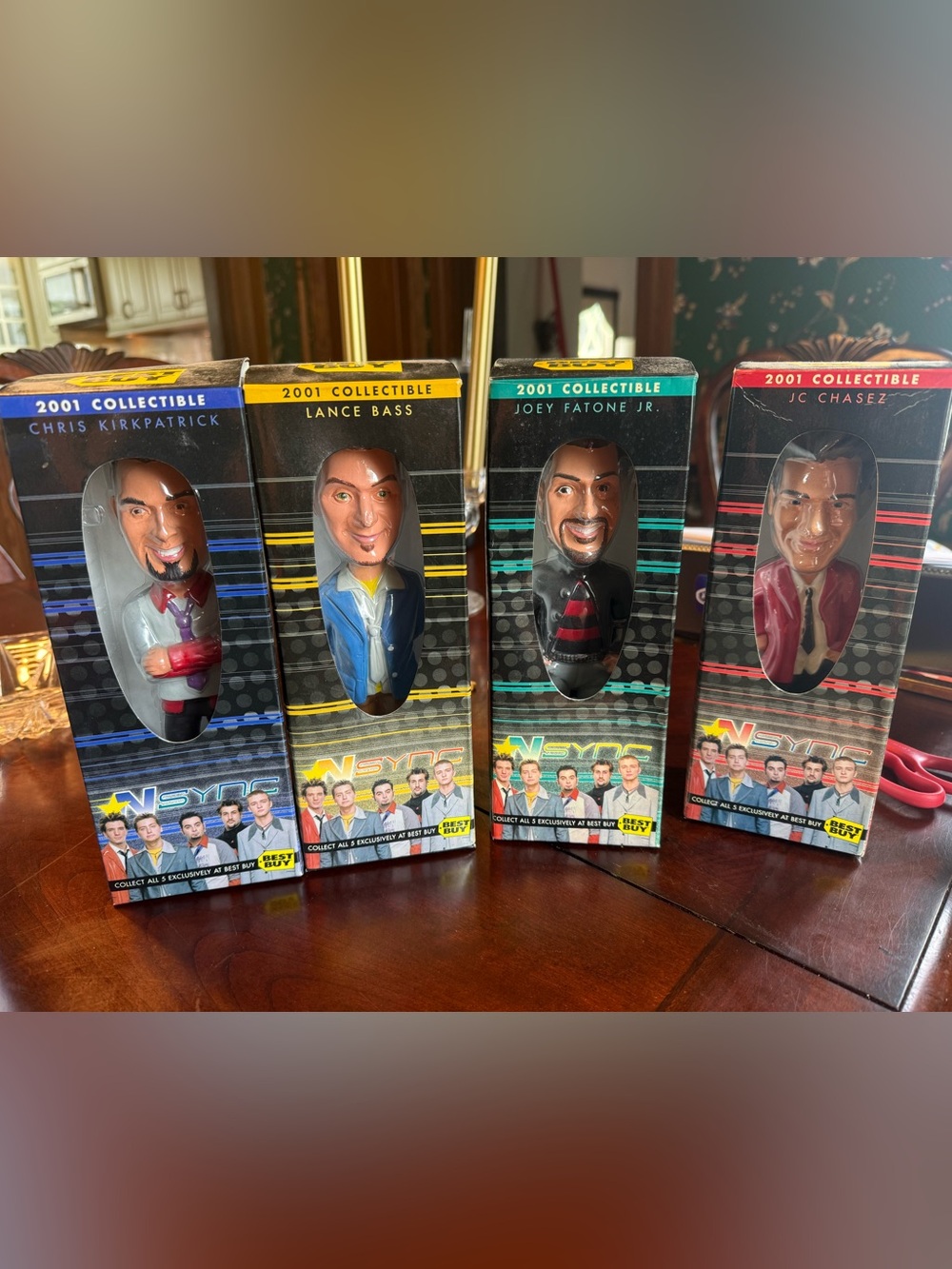 NSYNC 2001 Collectible Bobblehead Set - 4 pieces